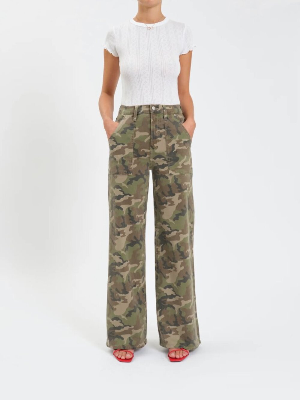 Daze FarOut Camo Patch Pocket Jeans Size 27